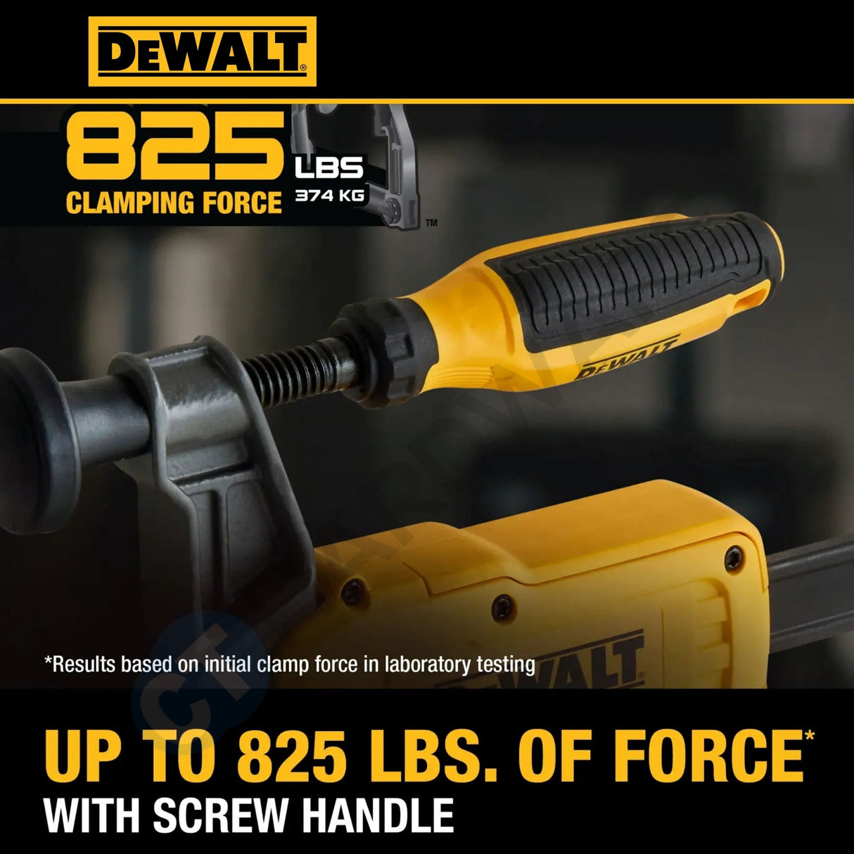 DEWALT DWHT83601 TOUGHSERIES™ 24" Hybrid Clamp | Heavy-Duty Trigger & Screw Bar Clamp | 825 lbs Clamping Force