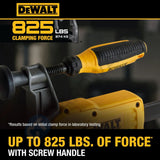 DEWALT DWHT83601 TOUGHSERIES™ 24" Hybrid Clamp | Heavy-Duty Trigger & Screw Bar Clamp | 825 lbs Clamping Force