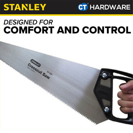 Stanley 20-083-23 Plastic Handle Saw Crosscut 24" x 6TPI