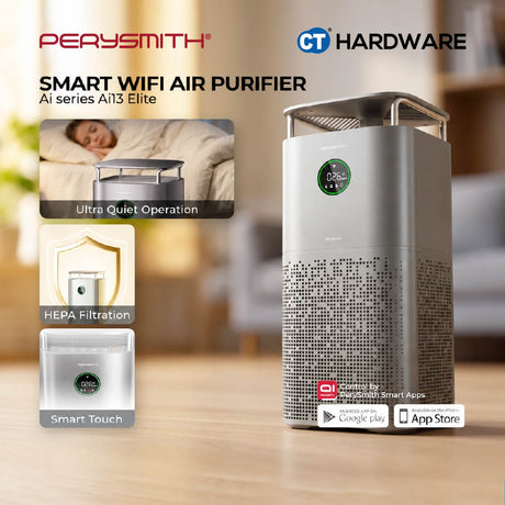 PerySmith Ai13 Elite Smart WiFi Air Purifier 148m² 2120m³/h