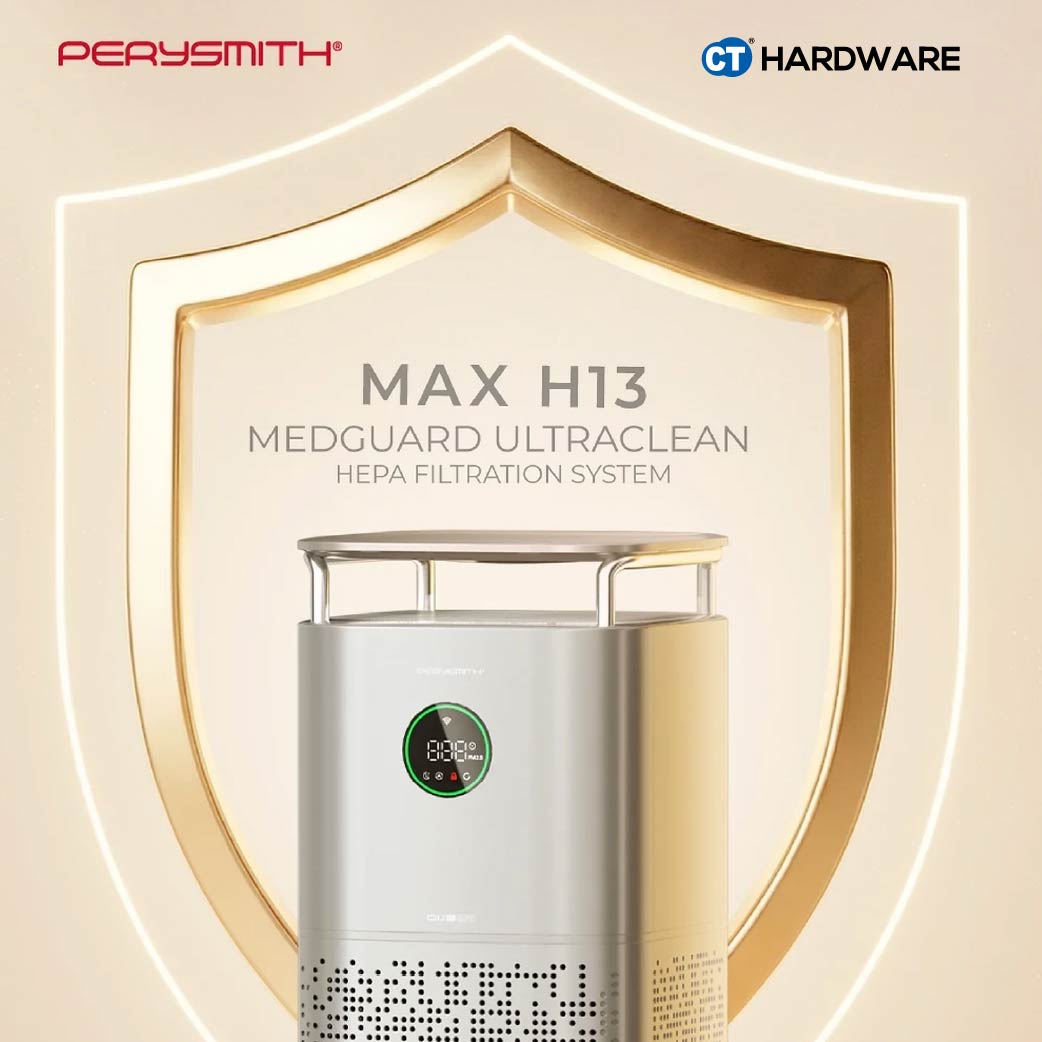 PerySmith Ai13 Elite Smart WiFi Air Purifier 148m² 2120m³/h