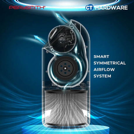PerySmith Ai13 Smart WiFi Air Purifier 88m² 1260m³/h