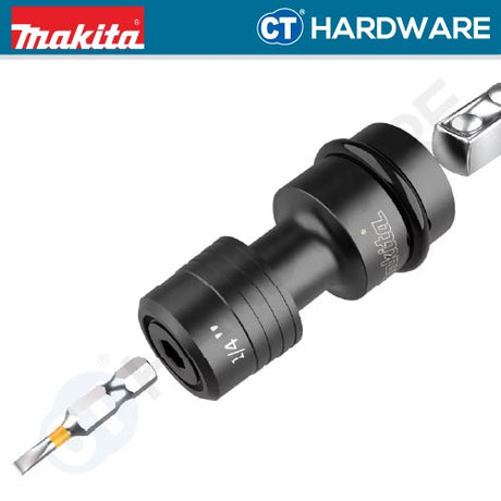 Makita B-68482 | B-68476 Bit Adapter Converter 3/8" Sq.Dr To 1/4" Hex (M) | 1/2" Sq.Dr To 1/4" Hex (M) For Impact Wrench - 1pc