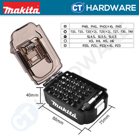 Makita B-69901 Screw Bit Set 25mm (31 pcs)