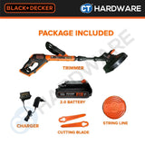 Black & Decker BCBT1820D1-B1 String Trimmer 18V (20V Max) Dual Blade Incl. Battery & Charger