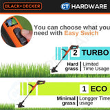 Black & Decker BCBT1820D1-B1 String Trimmer 18V (20V Max) Dual Blade Incl. Battery & Charger