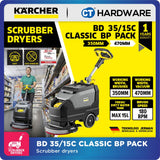 Karcher BD 35/15C Classic BP Pack Cordless Scrubber dryers 12V 38Ah [17834430]