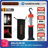 BLACK+DECKER BDLCL28-B1 LED Flashlight / Emergency Torch with Crack Hammer