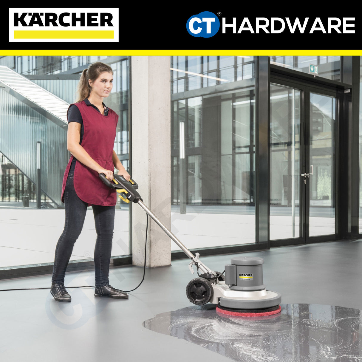 Karcher BDS 43/150 C CLASSIC Professional Single Disc Machine Floor Cleaner/Polisher 1500W 17" [BDS43150CCLASSIC | 12912470]
