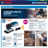 Bosch GSS 18V-13 SOLO Cordless Orbital Sander 18V | 150×100MM | Smooth Finish [ GSS18V13SOLO ]