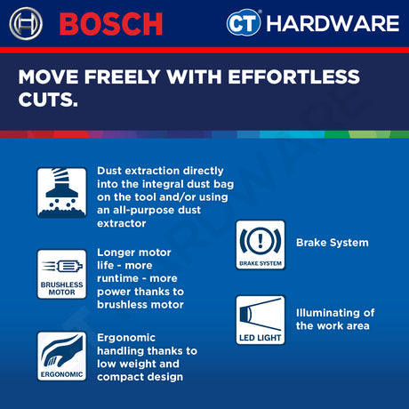 Bosch GKS 18V-44 SOLO Cordless Circular Saw 18V come with 1x Saw Blade 125MM [ GKS18V44SOLO ]