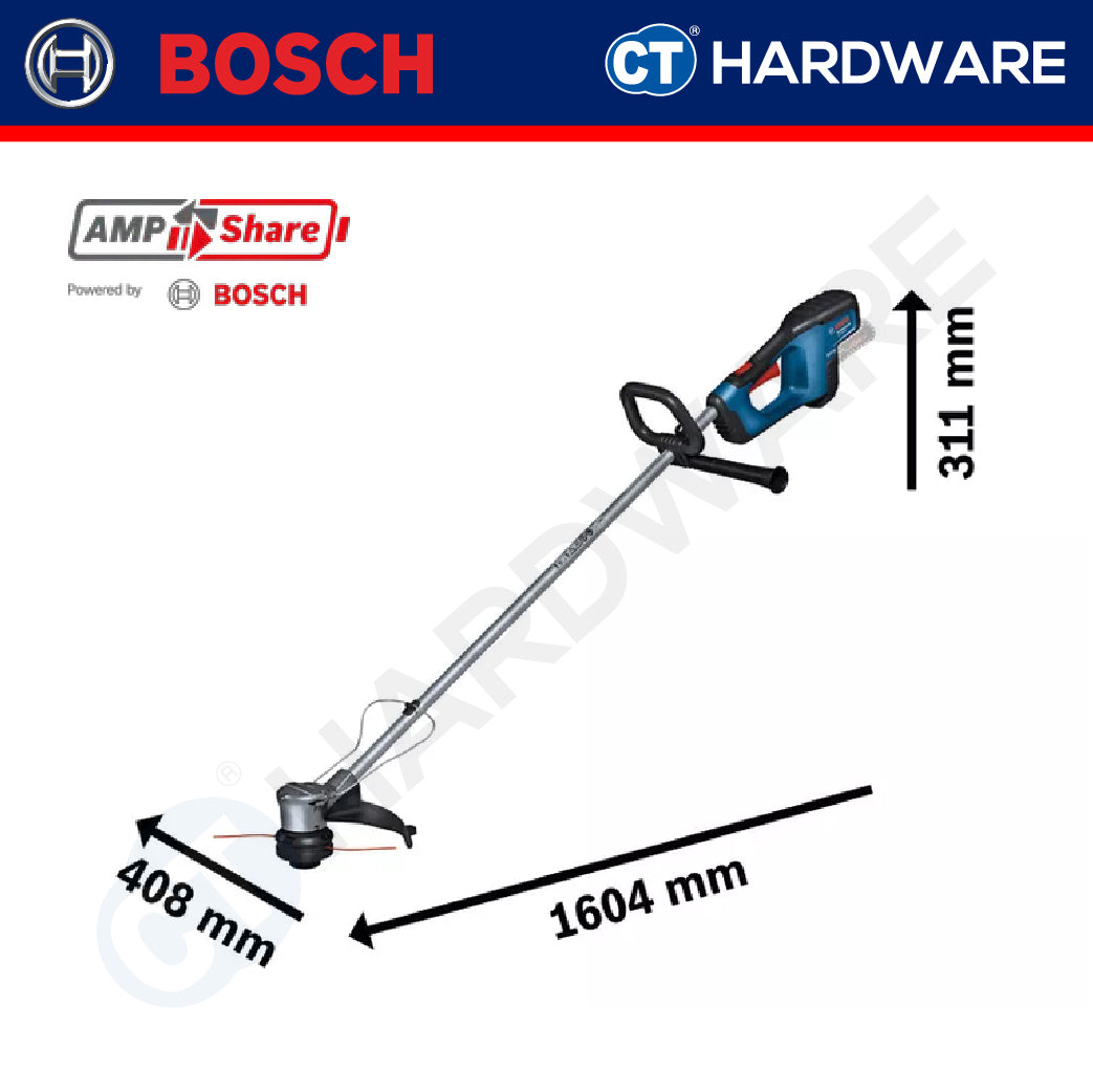 Bosch PRO GRT 18V-33 Cordless Brushless Grass Trimmer 18V 33cm Solo [06008D0000]