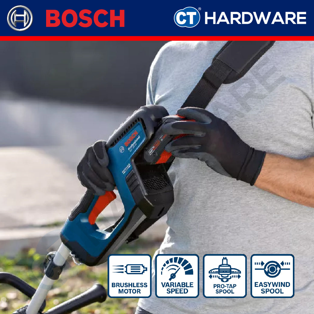 Bosch PRO GRT 18V-33 Cordless Brushless Grass Trimmer 18V 33cm Solo [06008D0000]