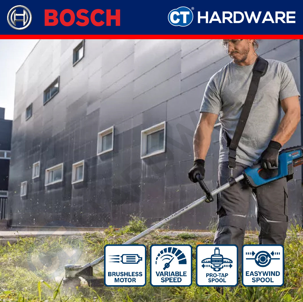 Bosch PRO GRT 18V-33 Cordless Brushless Grass Trimmer 18V 33cm Solo [06008D0000]