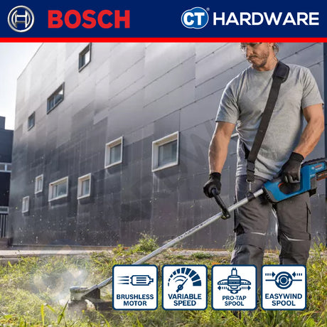 Bosch PRO GRT 18V-33 Cordless Brushless Grass Trimmer 18V 33cm Solo [06008D0000]