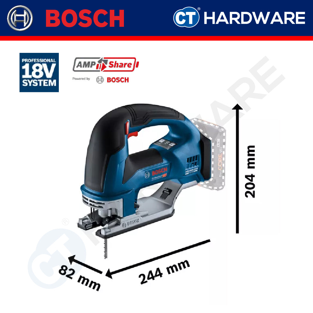 Bosch GST 18V-155 BC SOLO Cordless Jigsaw 18V | 3800 spm [ GST18V155BCSOLO ]