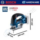 Bosch GST 18V-155 BC SOLO Cordless Jigsaw 18V | 3800 spm [ GST18V155BCSOLO ]