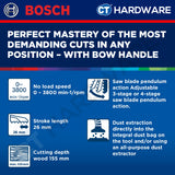 Bosch GST 18V-155 BC SOLO Cordless Jigsaw 18V | 3800 spm [ GST18V155BCSOLO ]
