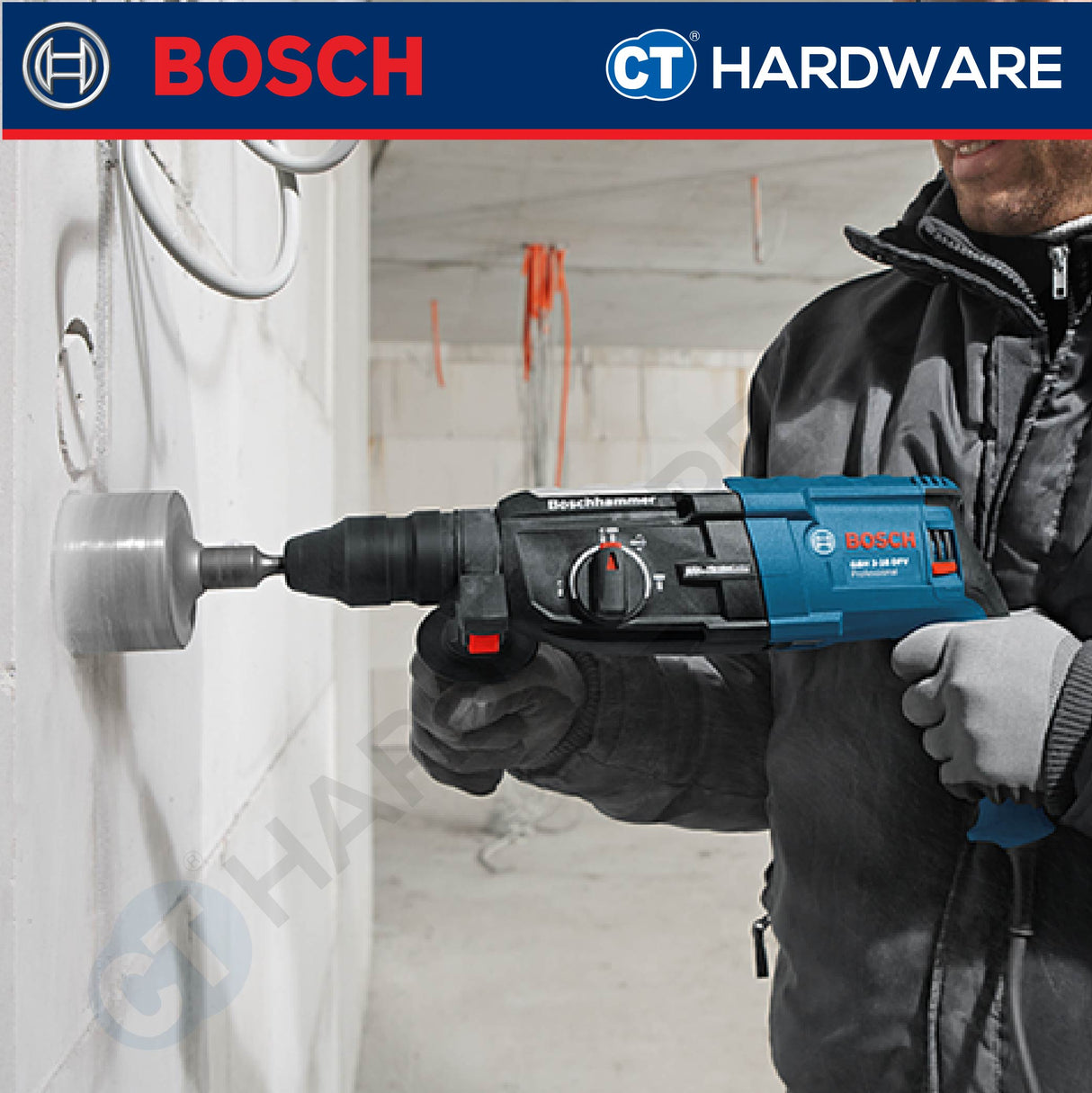 Bosch GBH 2-28 DFV Professional Rotary Hammer with SDS Plus 850W [06112672L1 | GBH228DFV]