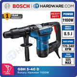 Bosch GBH 5-40 D Professional Rotary Hammer with SDS Max 1100W [06112690L0 | GBH540D]