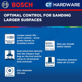 Bosch GEX18V-125 Random Orbit Sander | Brushless Motor | 125mm Pad | Cordless 18V [0601372201]