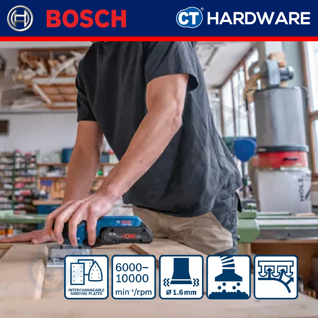 Bosch GSS 18V-13 SOLO Cordless Orbital Sander 18V | 150×100MM | Smooth Finish [ GSS18V13SOLO ]