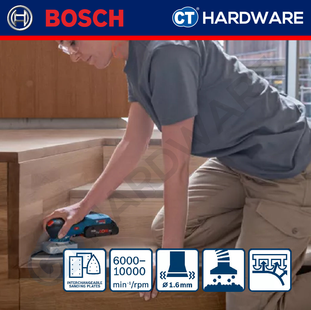 Bosch GSS 18V-13 SOLO Cordless Orbital Sander 18V | 150×100MM | Smooth Finish [ GSS18V13SOLO ]