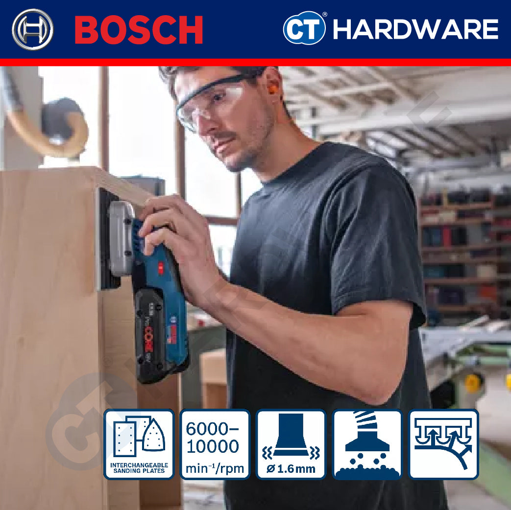 Bosch GSS 18V-13 SOLO Cordless Orbital Sander 18V | 150×100MM | Smooth Finish [ GSS18V13SOLO ]