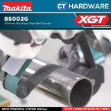 Makita BS002GZ XGT 40Vmax Cordless Pipe Belt Sander (Body Only)