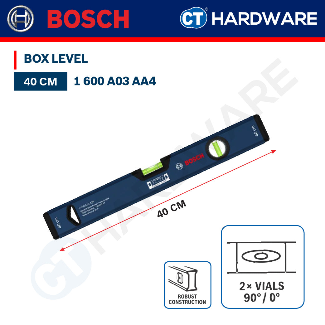 Bosch PRO Level Series, PRO Billet Torpedo Level, PRO Level, PRO Box Level, Box Level, Bosch Hand Tool