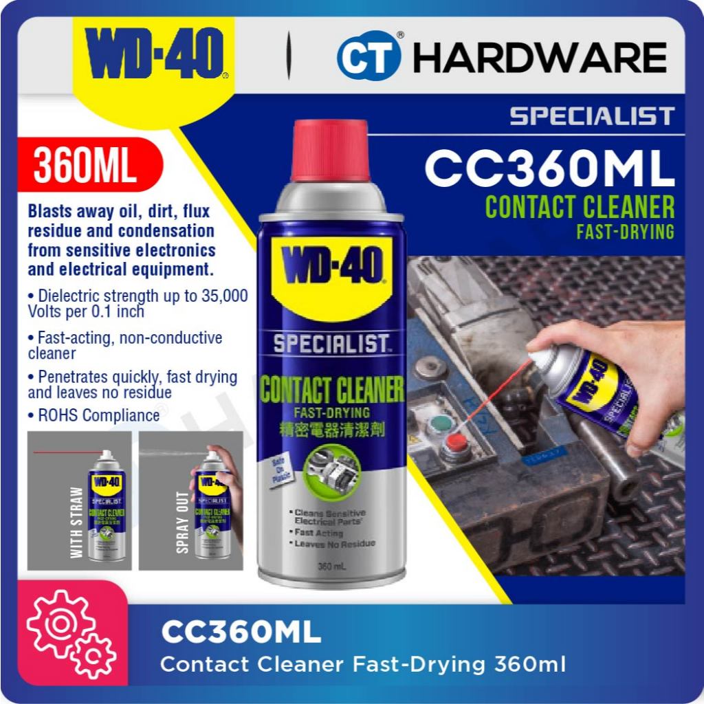 WD40 SPECIALIST® Fast Drying Contact Cleaner 360ml [CC360ML]