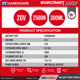 Worcraft CCG-S20LIA Cordless Caulking Gun