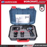 WORCRAFT CD16LIB CORDLESS BRUSHLESS DRILL 16.8V 50NM COME WITH 2x BATTERY 1.5AH & 1PC CHARGER