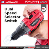 WORCRAFT CD-S20LIE CORDLESS DRILL 20V [ CDS20LIE ] [Set Pack with 2.0AH Battery]