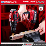 Worcraft CHD-S20LIBP Cordless Brushless Impact Drill Mesin Drill Tukul 20V come with 2x 2.0Ah Battery & 1x Charger
