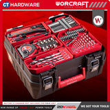 Worcraft CHD-S20LIBES Cordless Brushless Impact Drill 20v | 10mm | 50Nm Come With 2x 2.0Ah Battery, 1x Charger & 74 Accessories