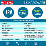 Makita CL200FDZ | CL200FDSA 12V Cordless Cyclone Vacuum Cleaner | Vakum Tanpa Wayar Sedutan Kuat | 无线吸尘器