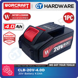WORCRAFT CLB20V40D ORIGINAL BATTERY 20V | 4.0AH [ ONE FOR ALL BATTERY ] - 1PC