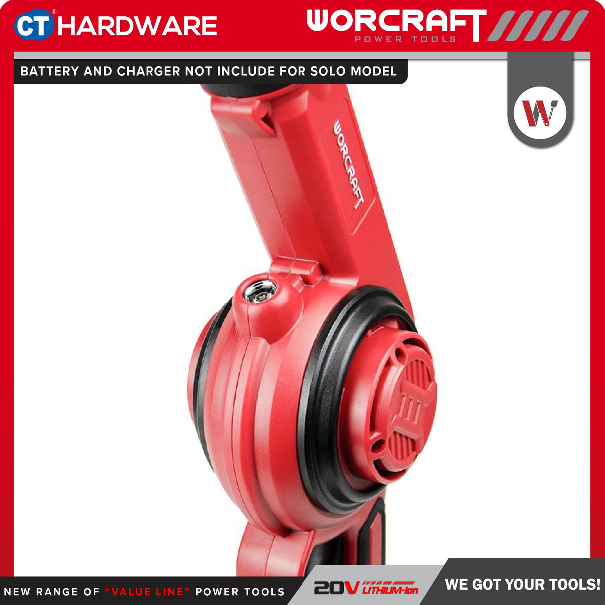 Worcraft CLB-S20LIA Cordless Brushless Blower 20V