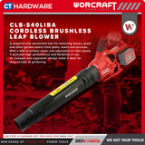 Worcraft CLB-S40LiBA Cordless Brushless Blower 40V with Kit Options