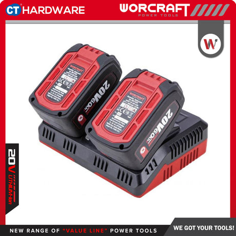 WORCRAFT CLC-20V-45D TWO PORT BATTERY CHARGER 20V (CLC20V45D)
