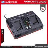 WORCRAFT CLC-20V-45D TWO PORT BATTERY CHARGER 20V (CLC20V45D)