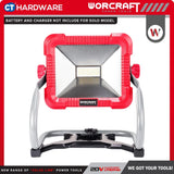 Worcraft CLED-S20Li-30WA Cordless LED Work Light 20V (Solo) [CLEDS20LI30WA]