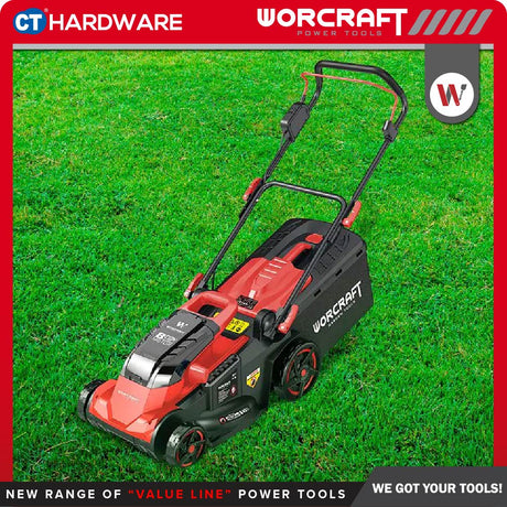 WORCRAFT CLM-S40LiBL-SOLO Cordless Brushless Lawn Mower 20V+20V 17" 3300RPM [CLMS40LIBLSOLO]