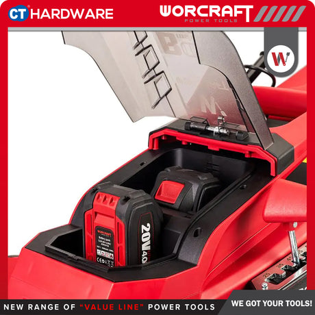 WORCRAFT CLM-S40LiBL-SOLO Cordless Brushless Lawn Mower 20V+20V 17" 3300RPM [CLMS40LIBLSOLO]