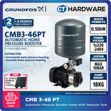 Grundfos CMB3-46PT Water Pressure Booster Pump 0.5kW 18L