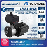 Grundfos CMSP3-4PM1 Self-Priming Water Booster Pump 0.5kW