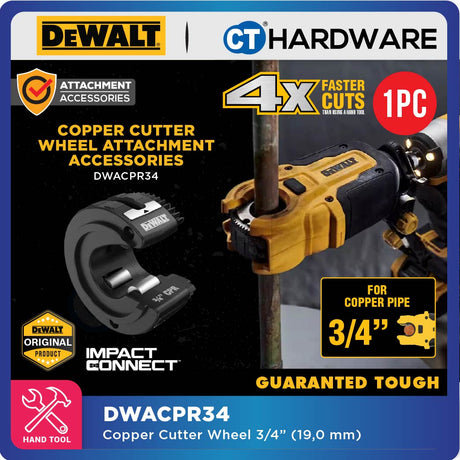 DEWALT DWACPR10 | DWACPR12 | DWACPR34 COPPER CUTTER WHEEL ATTACHMENT ACCESSORIES FOR ATTACH WITH DWACPRIR