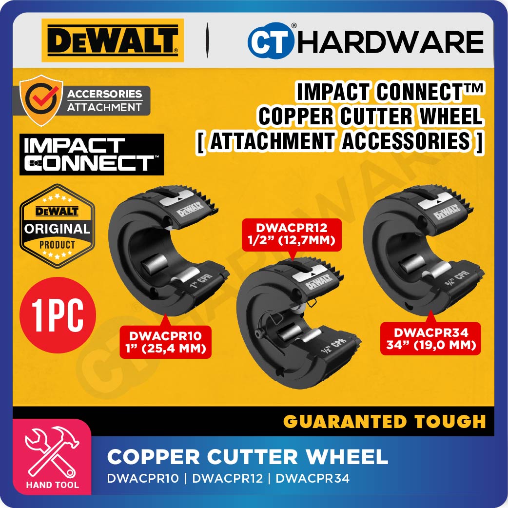 DEWALT DWACPR10 | DWACPR12 | DWACPR34 COPPER CUTTER WHEEL ATTACHMENT ACCESSORIES FOR ATTACH WITH DWACPRIR