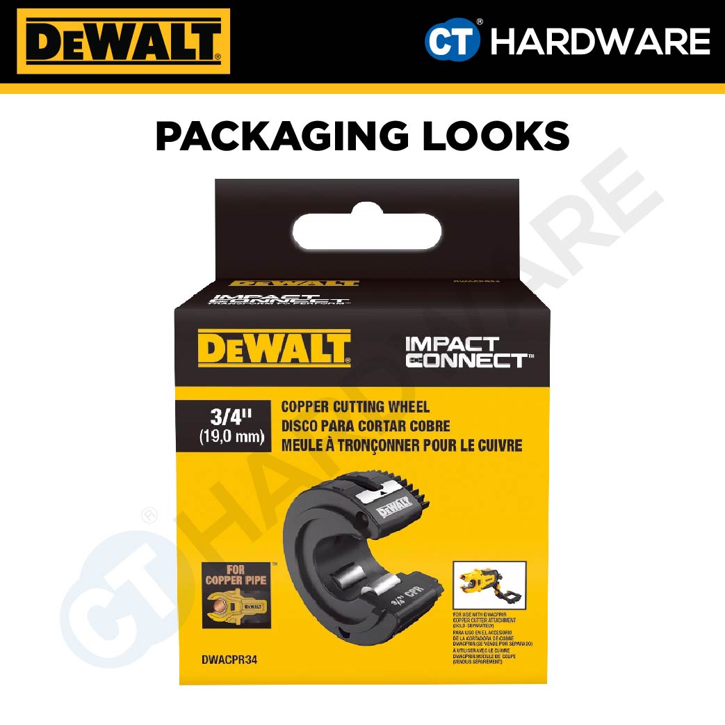 DEWALT DWACPR10 | DWACPR12 | DWACPR34 COPPER CUTTER WHEEL ATTACHMENT ACCESSORIES FOR ATTACH WITH DWACPRIR